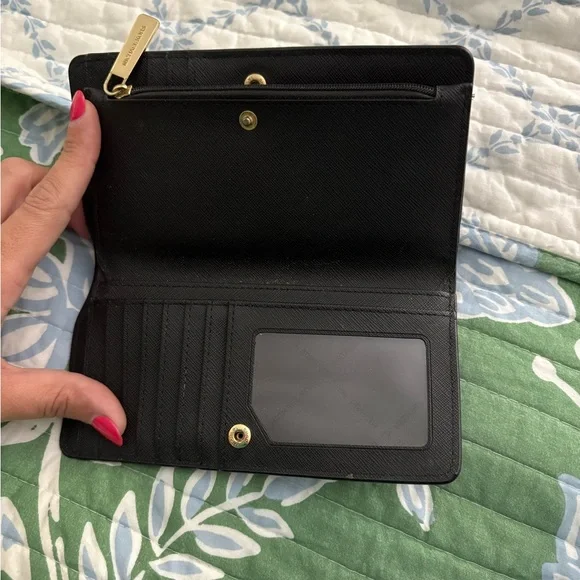 Michael Kors Black Leather Wallet - Picture 3 of 4
